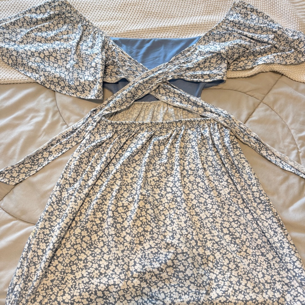 Altar'd State Blue Floral Dress